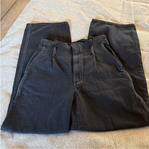 Aritzia Wilfred Free Wide Leg Jeans Black Size 6 High Rise